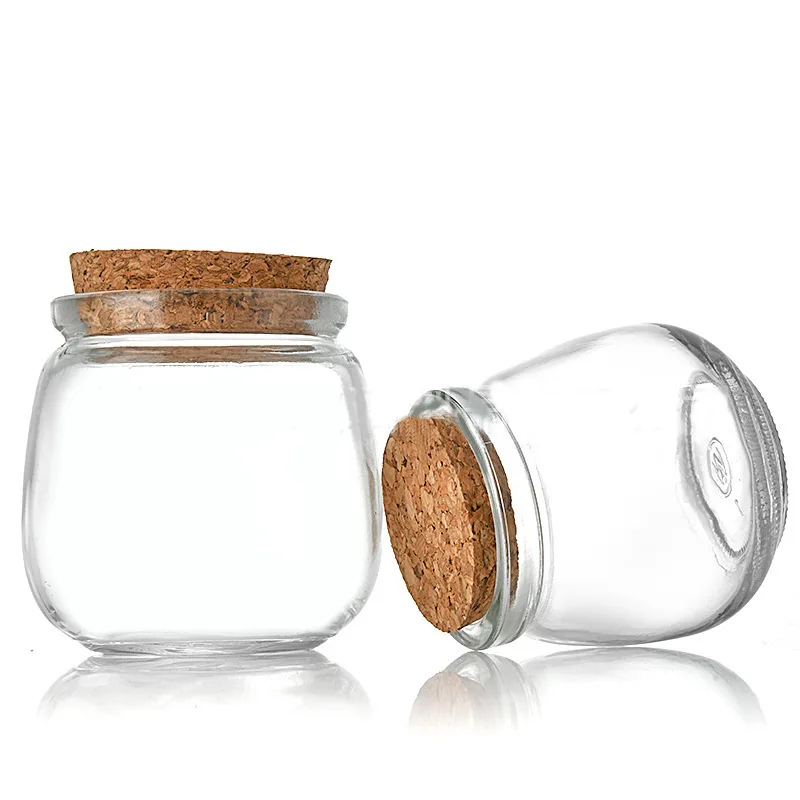 100ml 200ml 300ml Glass Pudding Cup With Lid Yogurt Jar