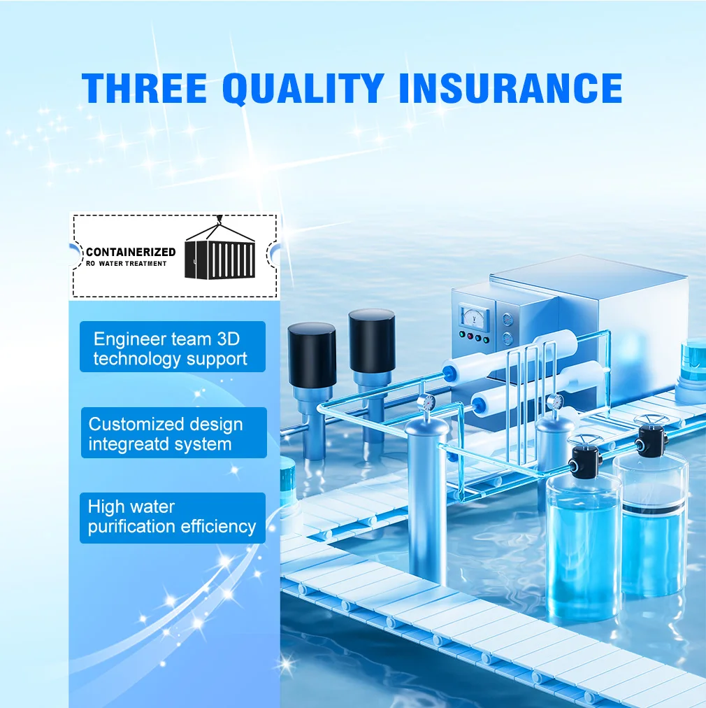 Containerized Drinking Water Purification System RO Water Treatment Plant Reverse Osmosis Machine for Industrial Water Filter factory