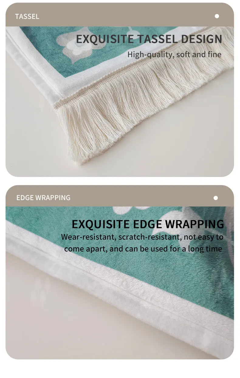 Tapis de prière ergonomique en mousse à mémoire avec support_voghion.com