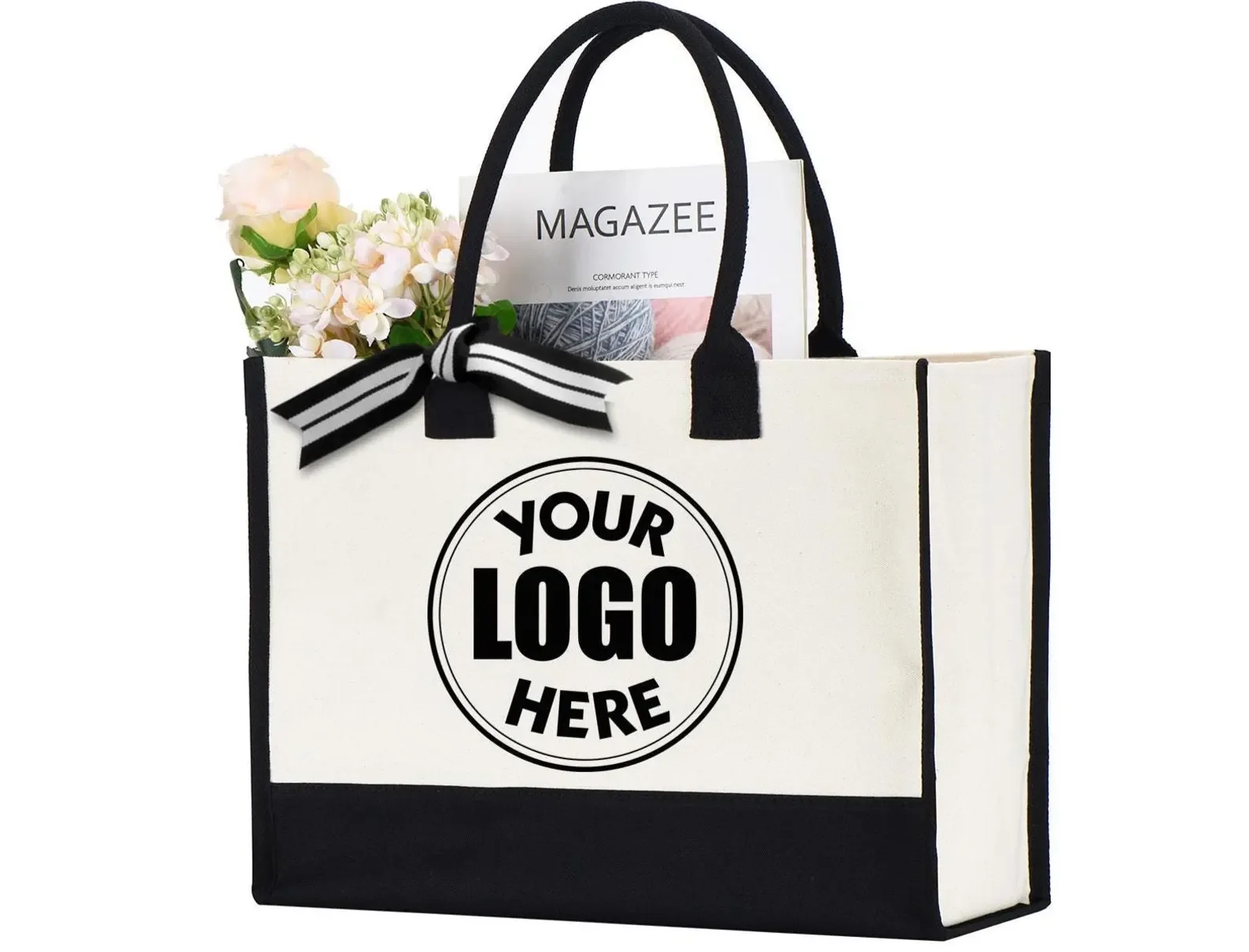 Eco-Friendly Reusable Ins Printed Canvas Jute Tote Burlap Handbag with Cotton Handle for Storage & Shopping