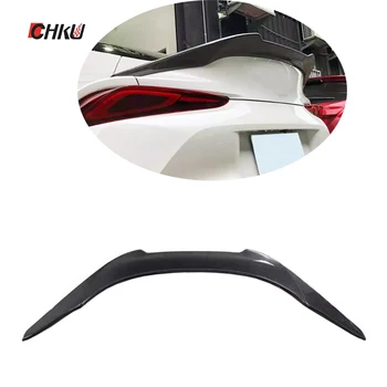 For 2019-2021 Toyota Supra A90 modified trunk, V-style carbon fiber spoiler