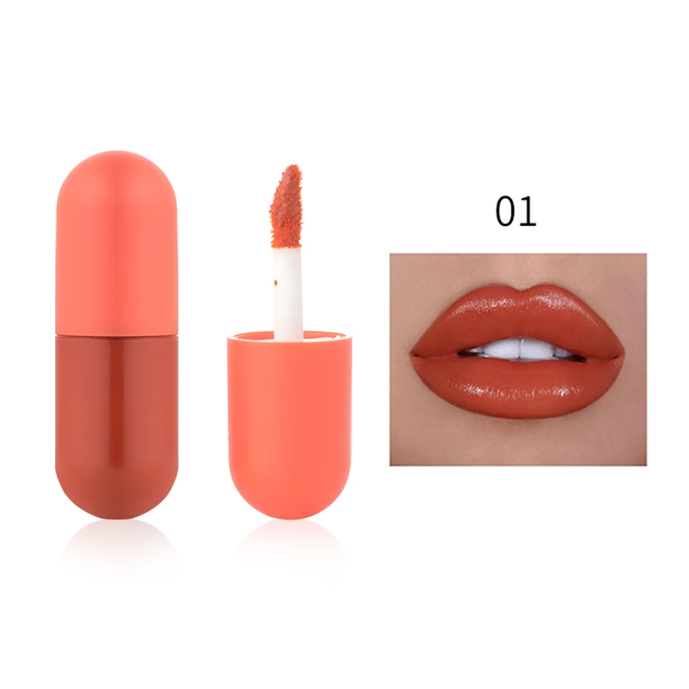 Custom Your Logo 5 Color Mini Lip Glaze Moisturizing Creamy Lip Gloss ...