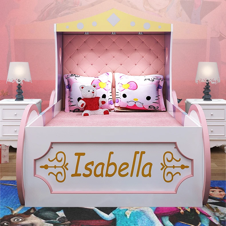 モダンスタイルクリエイティブプリンセスパンプキンベッドヨーロピアンスタイルカスタマイズ可能子供部屋キャリッジベッド Buy フレンチスタイルのベッド ガールのスタイルレザーベッド 木製ベッド Product On Alibaba Com