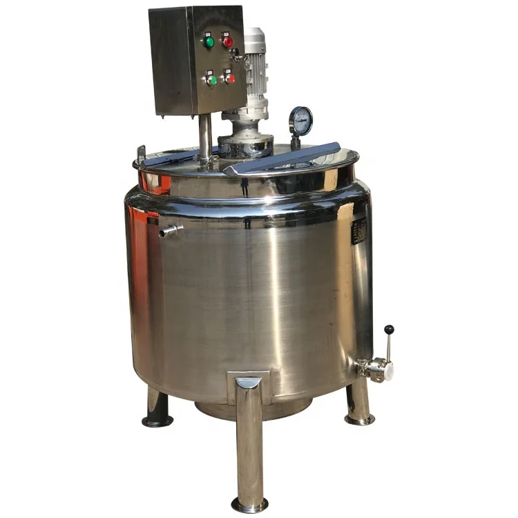 Jacket Mixing tank Palm Oil Mixing tank 500L Volume Stainless Steel Heating Liquid Soap Making Machine