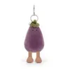 Berenjena 12cm-sello de acero con 3 etiquetas