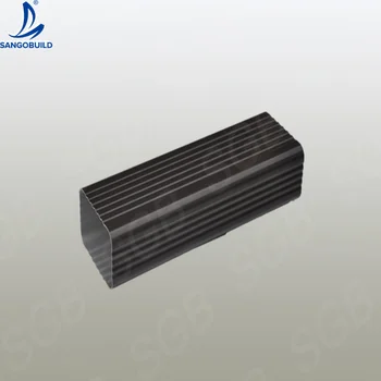 K-TEC Aluminium-Regenrinne Auslauf, Rund – Für 7,6 Cm Fallrohre, 2 Stück, Einfach Zu Installieren