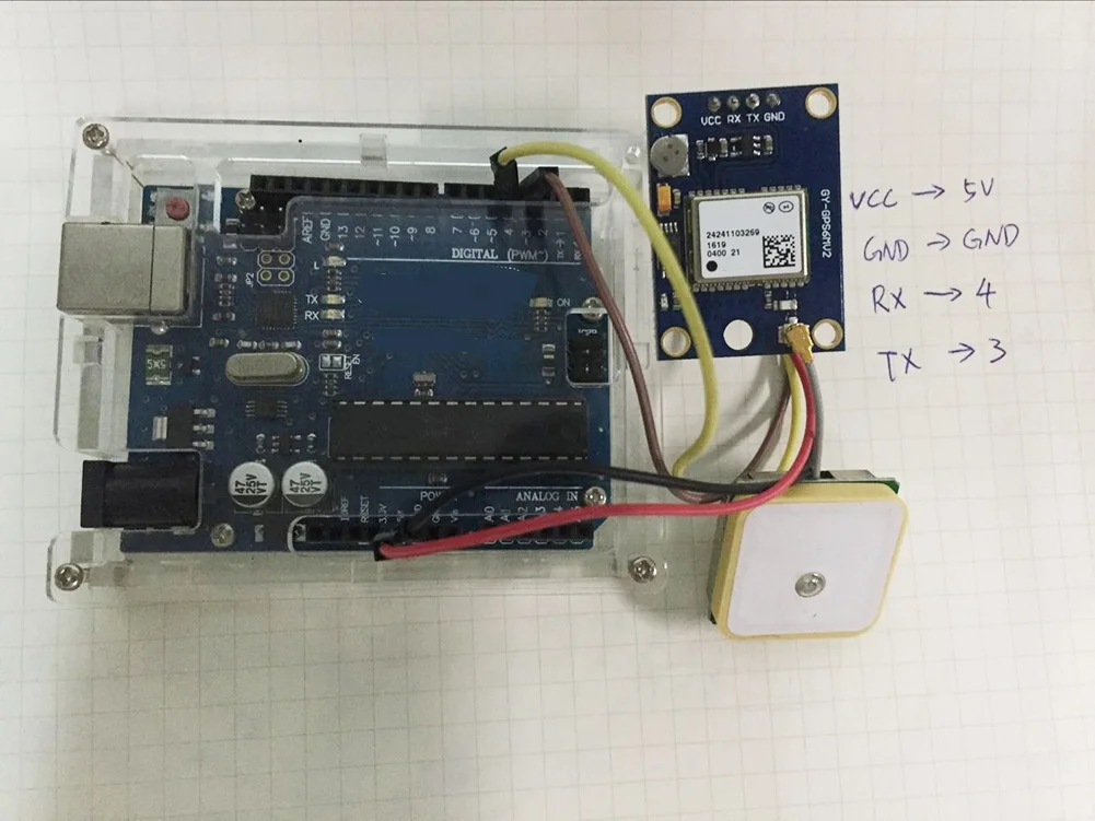 ESP32 GPS Tracker Using L86 GPS Module OLED Display