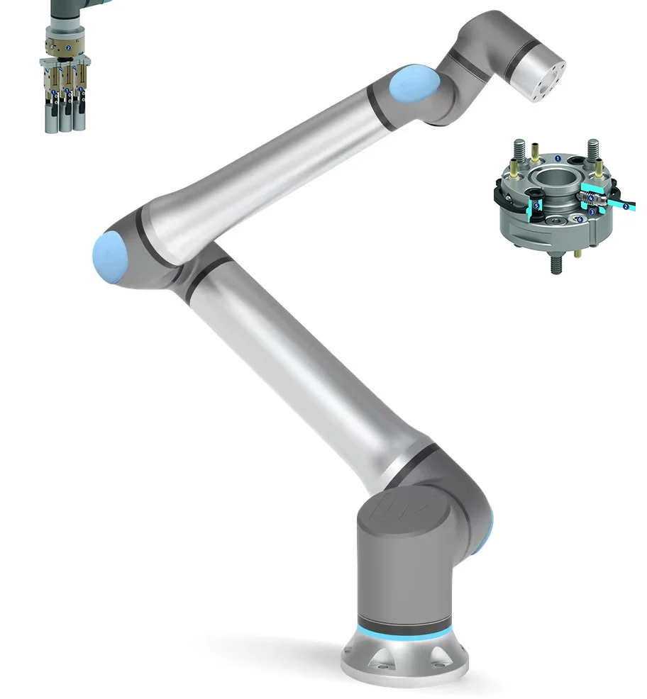 High Performance UR 20 Cobot with AIR PICK Gripper China Supplier Robotic Arm 20kg Payload for Stacking Weightlight Parts