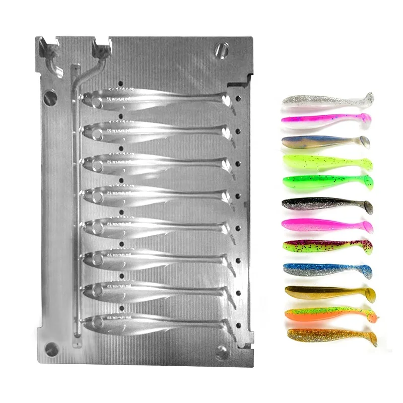 Injection molding plastic fishing lure mold