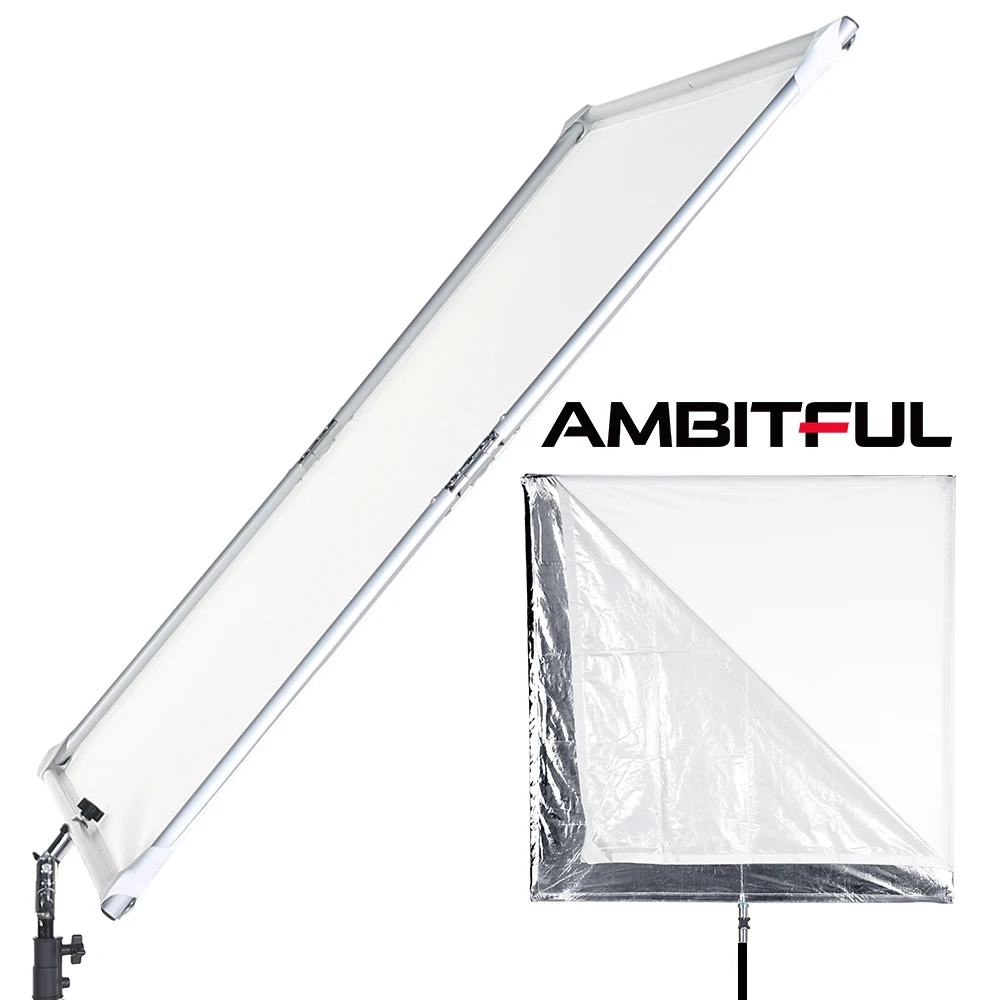 110cm 43in Scrim Large Silver Diffuser Reflector Collapsible Aluminum