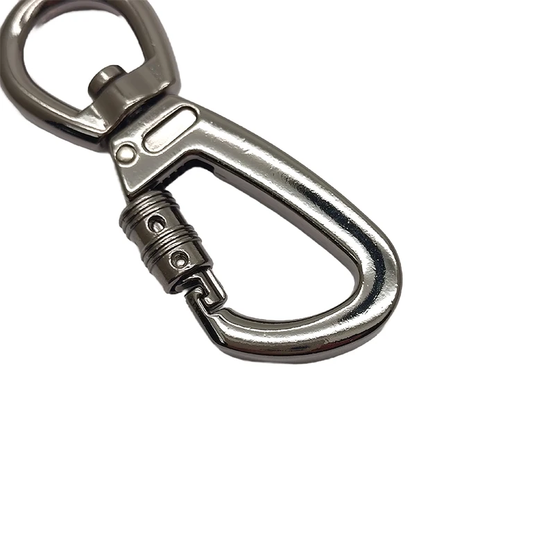 Heavy Duty Zinc Alloy Dog Leash Hook 16MM Swivel Carabiner for Pet Collar & Accessories