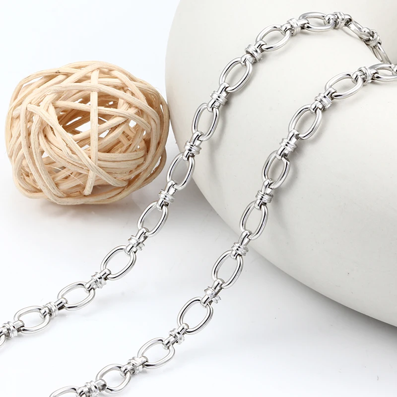 Handmade Stainless Steel Gross Oval Chunky Knot Hip Hop Punk Link Chain