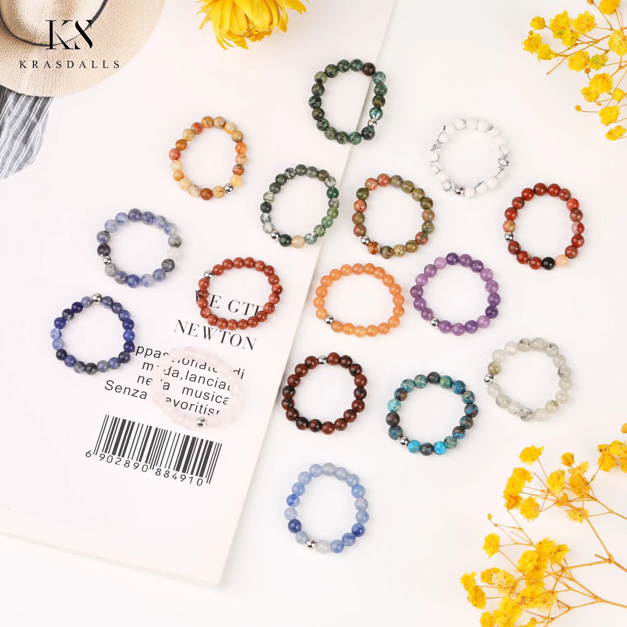 Shop Our 4mm Mini Rings Gemstone Crystal Beads Jewelry