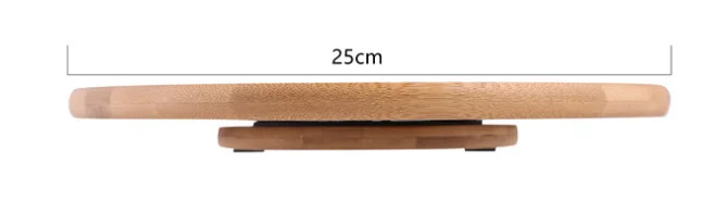 
 Простой вращающийся на 360 градусов поднос из бамбука, для ресторана, дома, кухни, столешница, круглый обеденный стол «ленивая», обеденный стол, сервировочный стол  