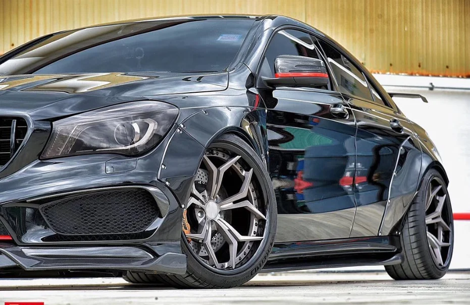 AMG45  マグプル ブラック 一個 鍛造マグネシウムホイール18 