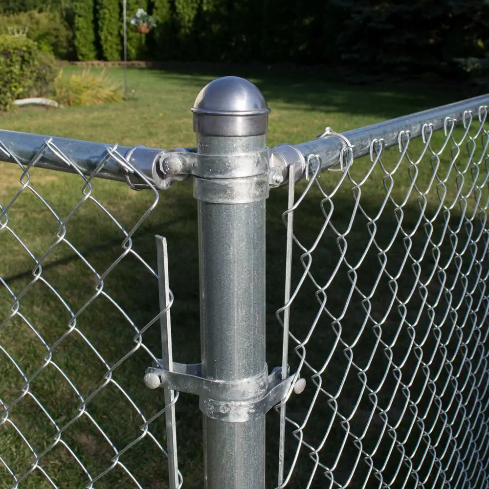 Manufacturer Residential Commercial 4ft 5ft 6ft 8ft 10ft Wire Fence Link  Fencing Fabric Galvanized Steel Chain Link Fence