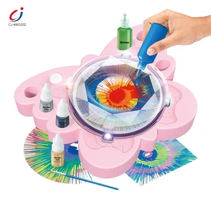 Chengji Kids Drawing Play Set Toys Cartoon Colorful Handmade Rotating butterfly Diy Toys Set for Kids Painting Art and Crafts