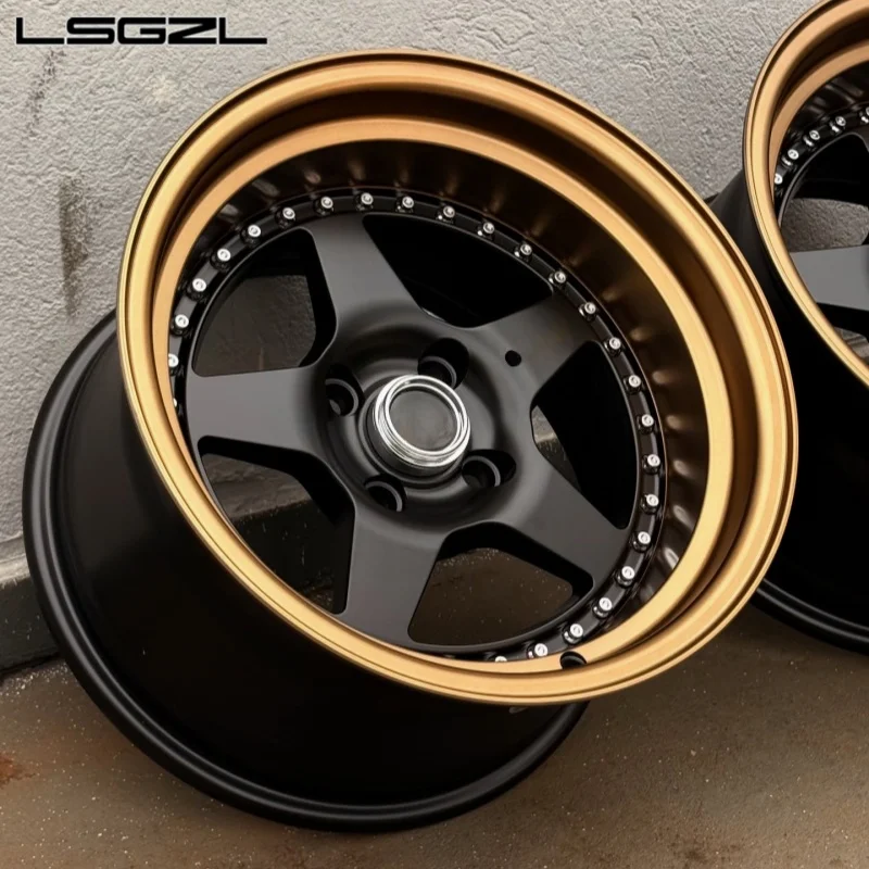 2-Pcs Bronze Aluminum Alloy Wheels 19 20 21 22 24 26 Inch Wheels Luxury 5x114.3 5x112 5x130 Car