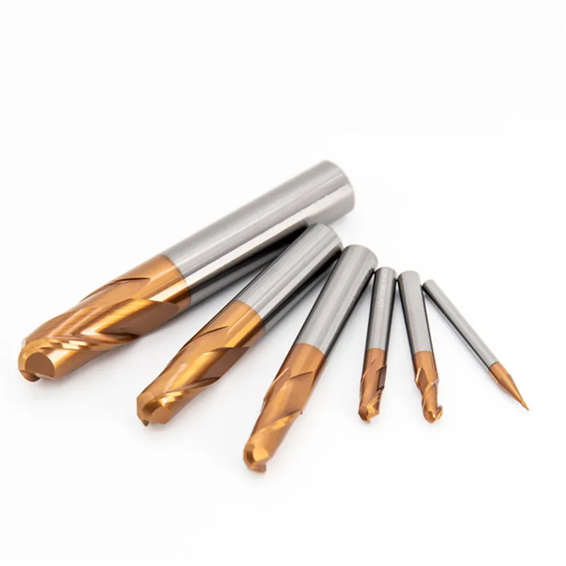 HANDERK Hrc70 Fresa A Naso A Sfera 2 Flauto In Carburo Solido Sfera - Foto 9