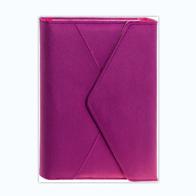 Блокнот в твердой обложке из фиолетового бархата для журнал, оптовая продажа