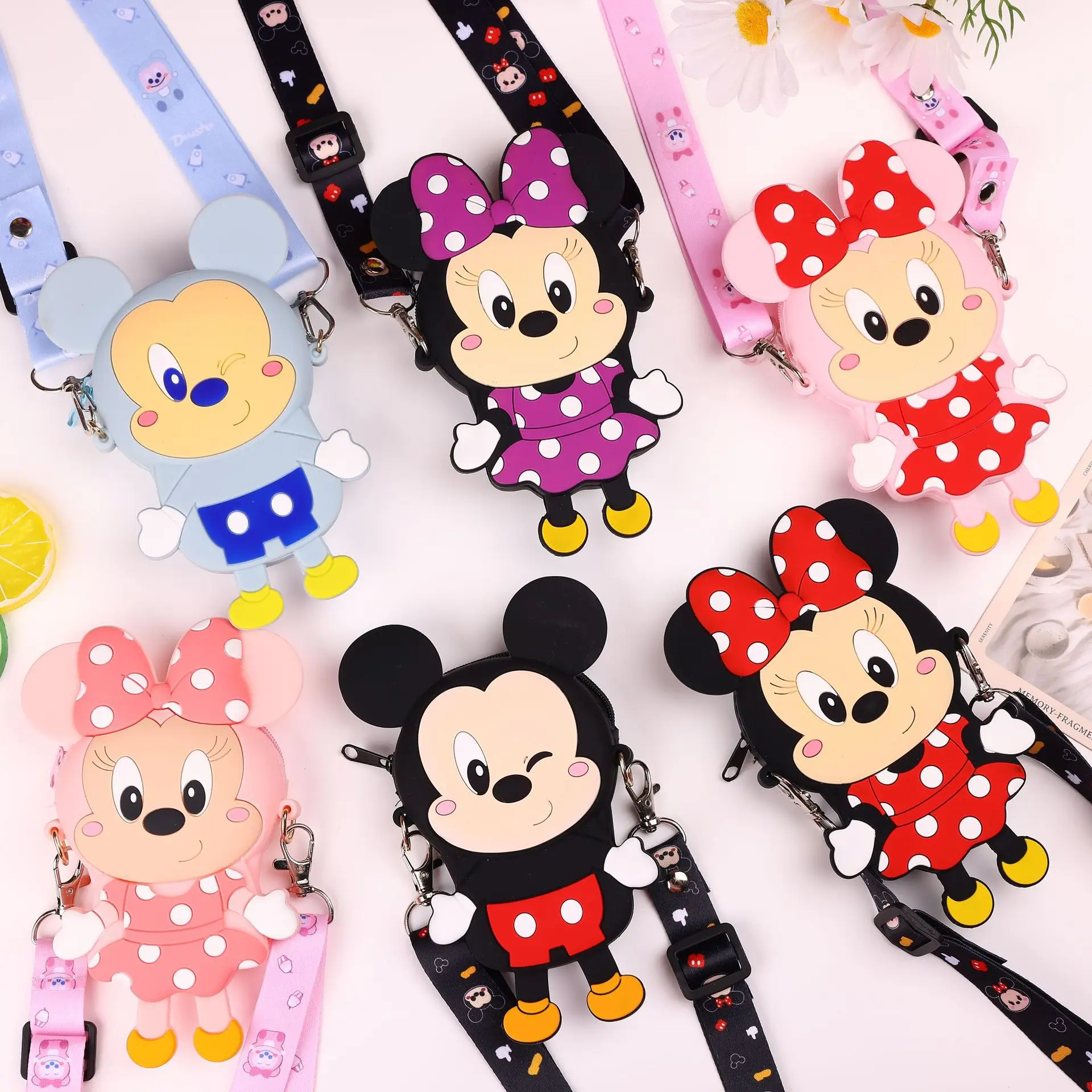Little Girl Silicone Cartoon Character Cross Body Shoulder Bag Cartoon  Mickey Minnie Mouse Coin Purse For Kids - Buy Little Girl Purse,Mickey  Minnie Mouse Purse,Small Coin Purse Product on 