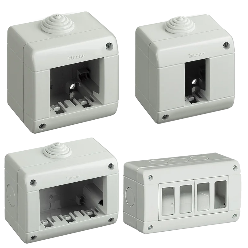 BTICINO 'MATIX' IP40 Wall-Mounted Enclosure for Outdoor Devices 2-Place ...