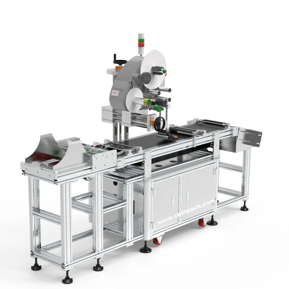 SKILT Automatic Empty Bag Labeling Machine Label Applicator with Feeder Manufacturer