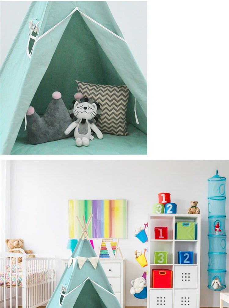 
Детская игровая Палатка Домик вигвам из хлопчатобумажной ткани детский вигвам индийский вигвам палатка 