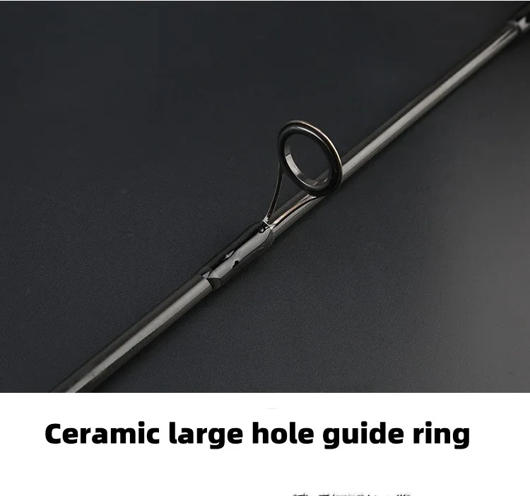 1.8m 2.1m 2.4m 2.7m 3m Hot Sale 2 Sections Carbon Fiber Bait Cast Spinning Bass Fishing Rod