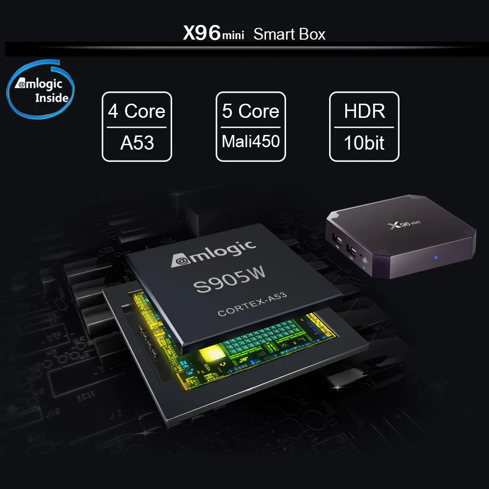 Free Moving Decoder Kodi  Internet Tv Set Top Box X96 Mini Streaming Media Player Ott 4k Hd Smart Android Tv Box