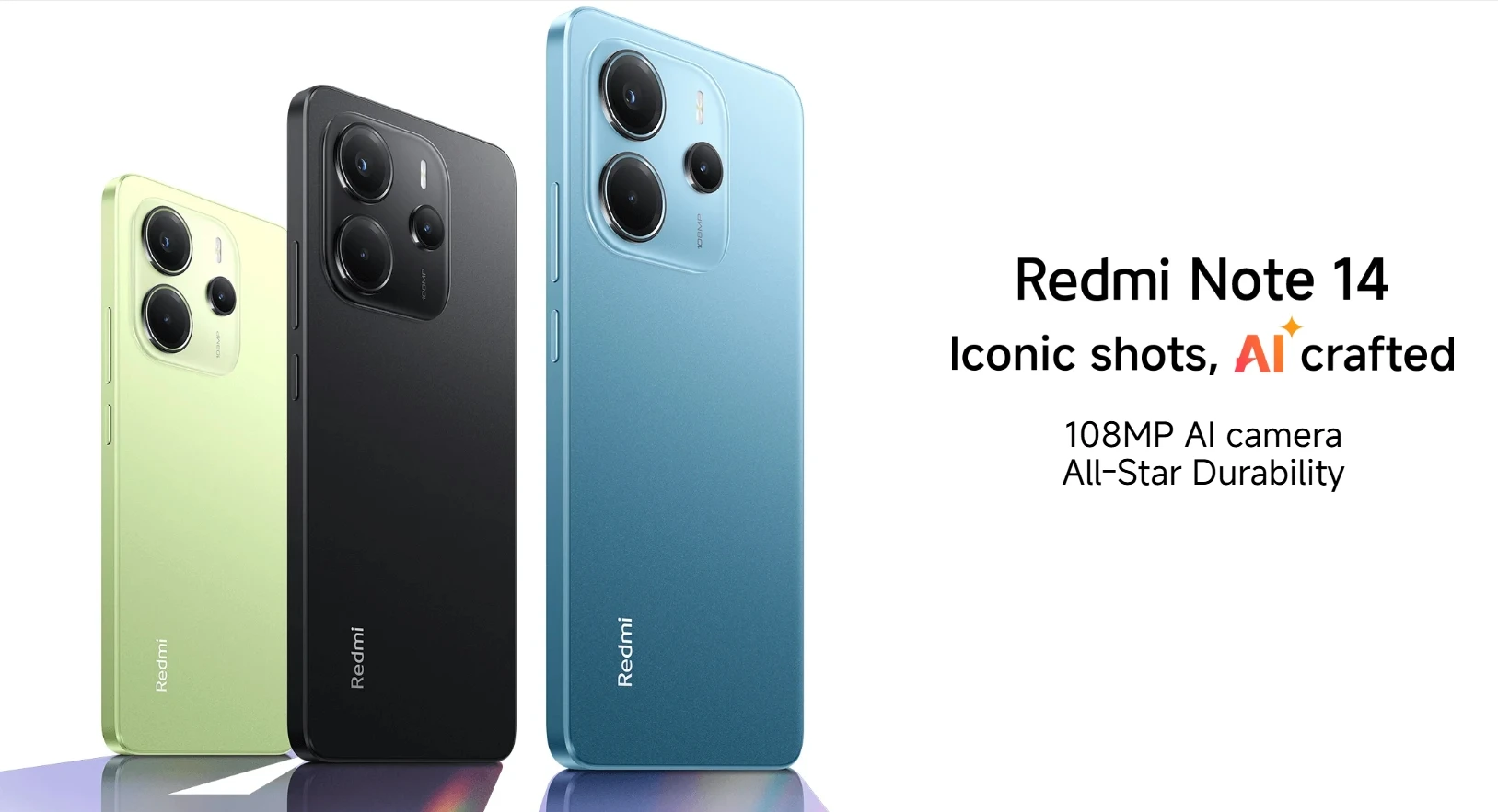 New Original Global Version Xiaomi Redmi Note 14 4G Smartphone 6GB+128GB 8GB+128GB 8GB+256GB 6.67" AMOLED Display 5500mAh