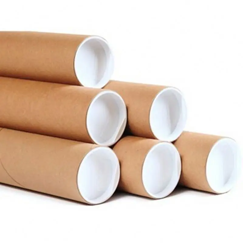 Cardboard Shipping Tube/mailing/poster Packaging Tube Round Box Brown