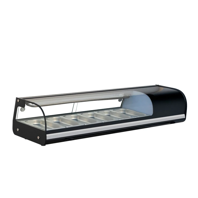 Freezer Glass Commercial Fridge Table Top Display Supermarket Sushi Case Benchtop Display Fridge