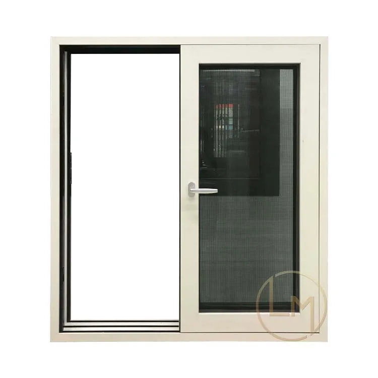 Horizontal Sliding Aluminium Windows Full Sliding Glass Windows for Balcony Sliding Office Reception Window