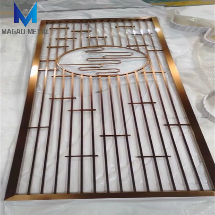 Декоративные подвесные панели для разделителей комнат, легко монтируемые перегородки, дизайн из алюминия, прочная нержавеющая сталь, современные