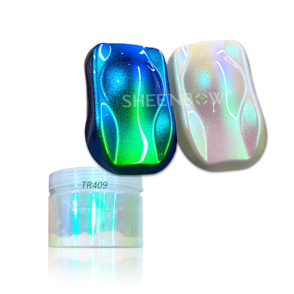White Iridescent Aurora Chameleon Color Chrome Powder Hypershift