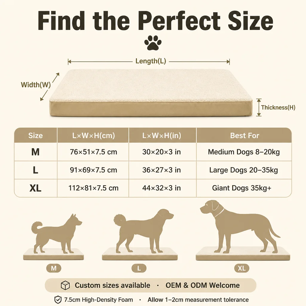 Reversible Dog Bed Mat Sherpa Warm — Product details 8