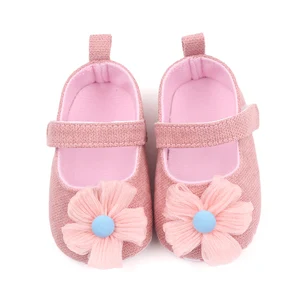Spring and Fall New Flower Soft Soled Baby Walking Shoes for Girls