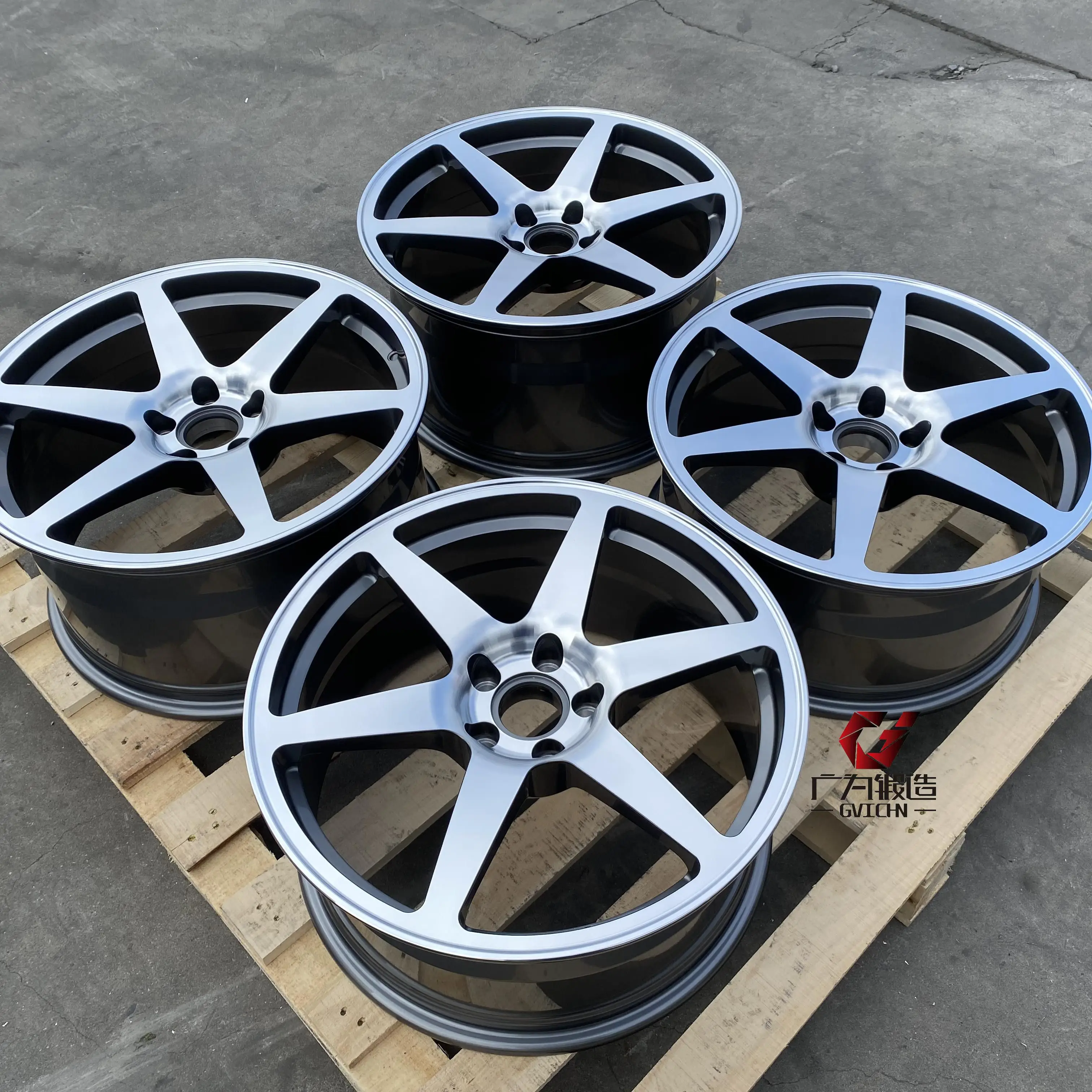 GVICHN Custom 16 17 18 19 20 21 22 inch Forged 6061 T6 Alloy Wheel Rim 5x112 5x114.3 5x120 5 Spoke Racing Passenger Car Wheels