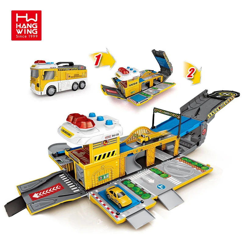 Vehicle Toy Parking Lot Press Car Set Hot Selling Alloy Ingenieurs pielzeug Engineering