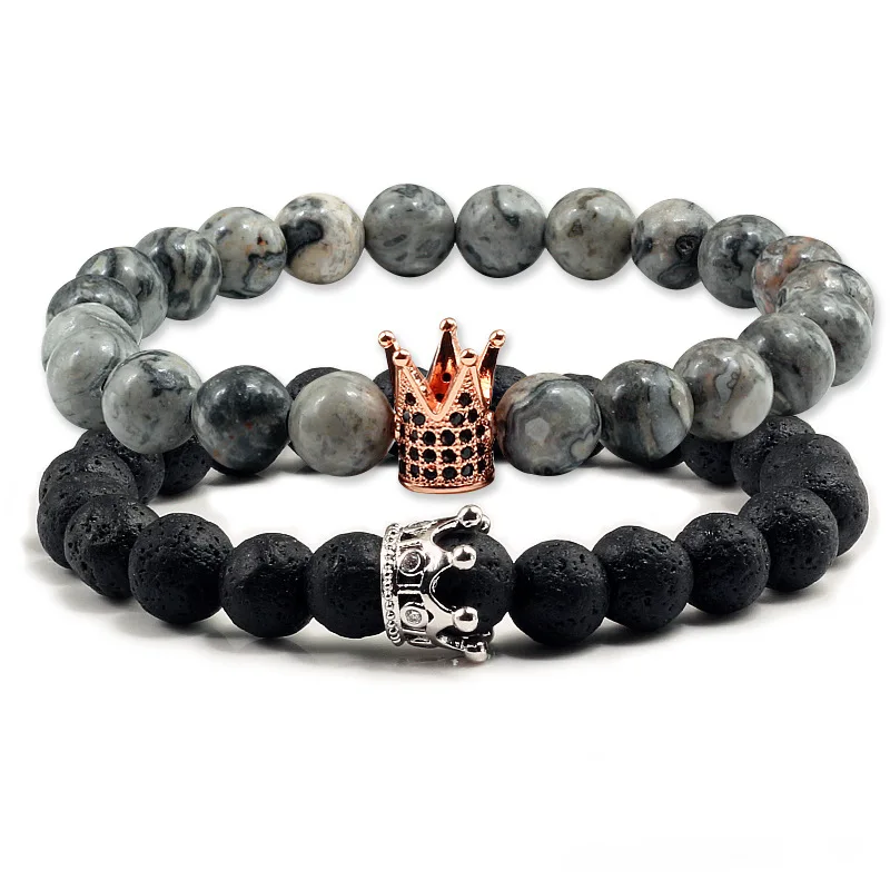 Wholesale Yoga Natural Stone Bead Wish Intention Tube Bracelet for