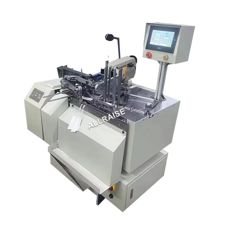 Automatic Hang Tag Stringing Machine Clothing Label Punching Knot Tying