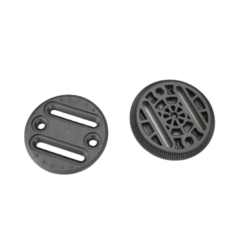 Pair UP100® Snowboarding Binding Disc Set Black Disc Binding Spare Parts Mounting Plates Strap-in Technine 
