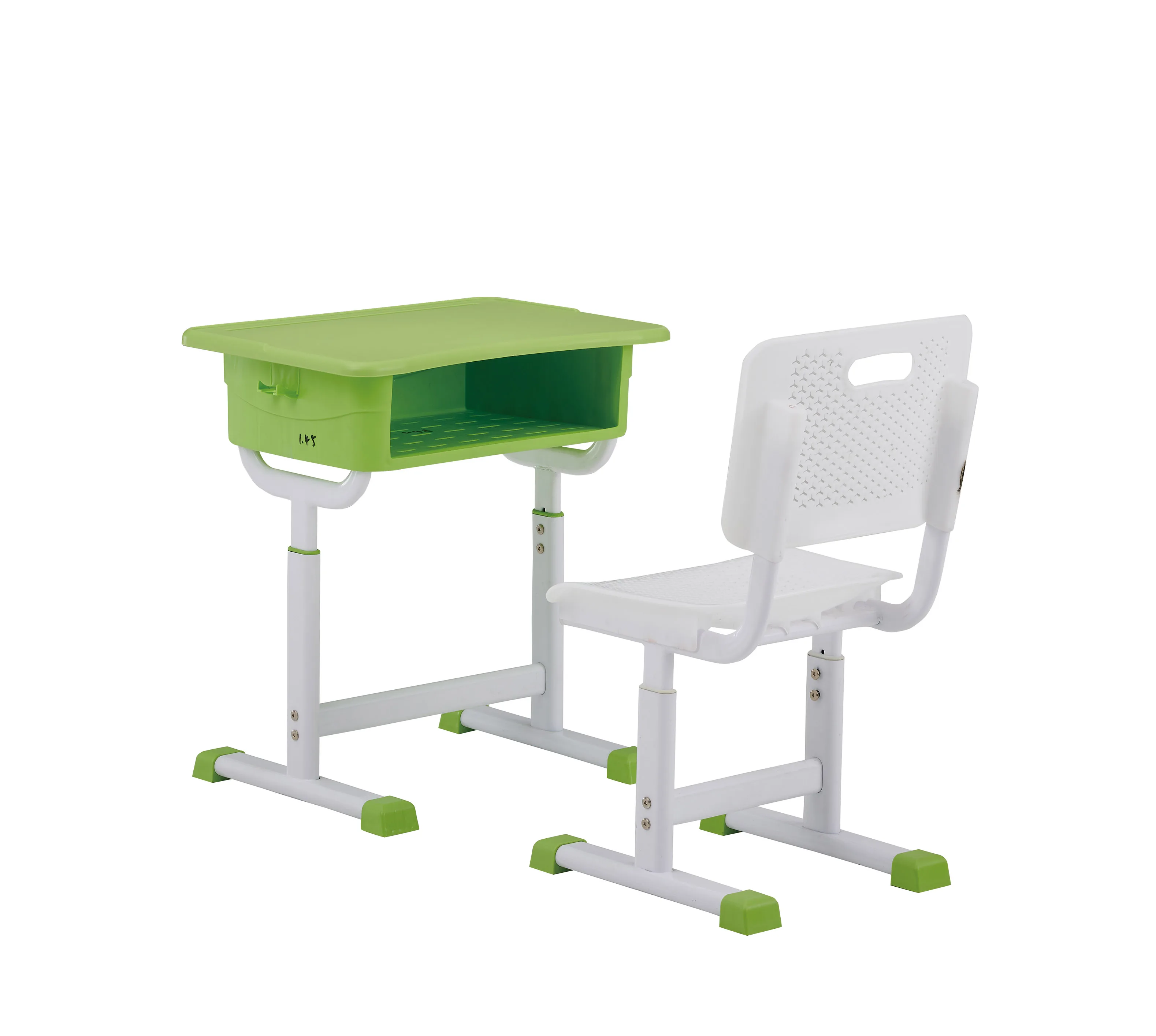Height Adjustable School Furniture Student Desk And Chair College