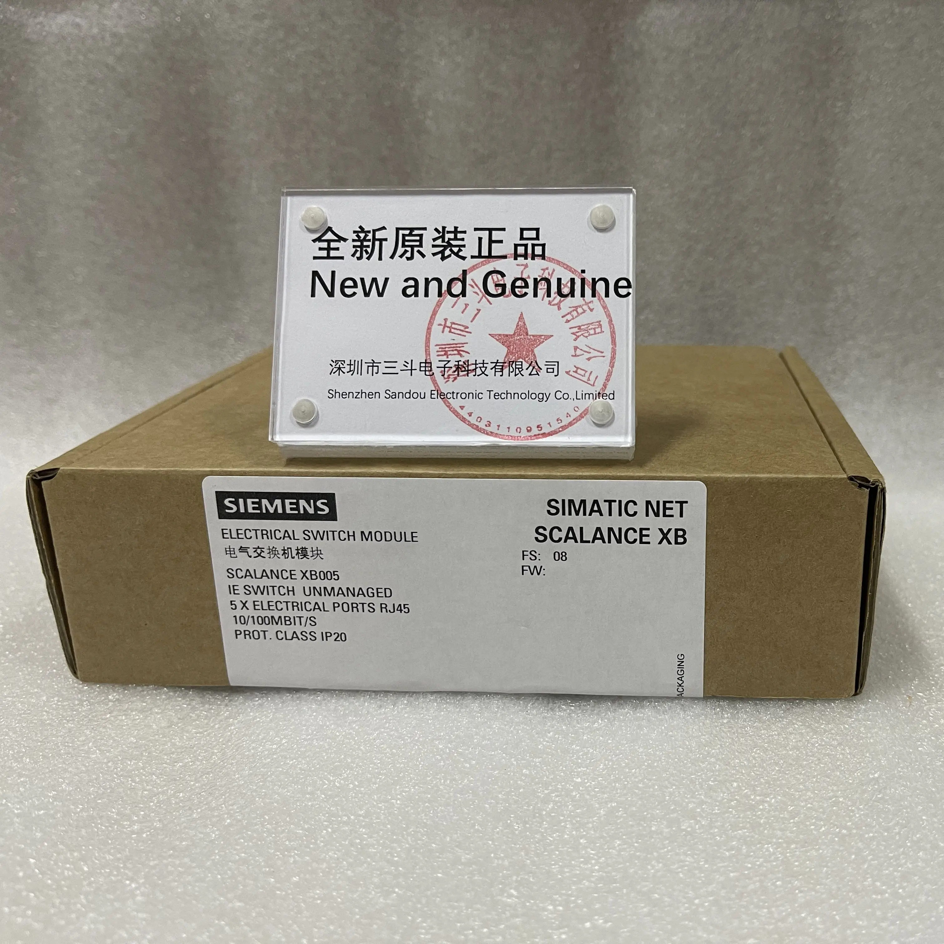 Siemens SCALANCE XB005 Unmanaged Industrial Ethernet Switch 6GK5005-0BA00-1AB2 Siemens SCALANCE XB005 Unmanaged Industrial Ethernet Switch 6GK5005-0BA00-1AB2