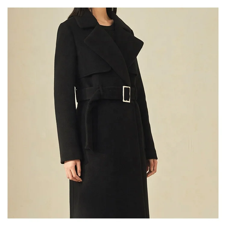 Professional ladies factory long coat with low price