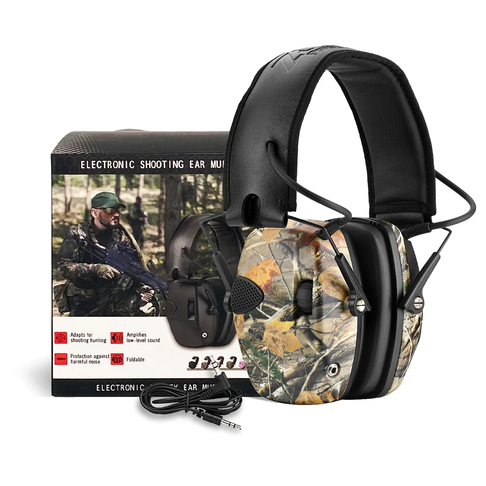 SNR 27dB CE Certified Hearing Protection Shooting Firearms Hunting Headphones 350 Hours Battery Life Electronic Tactical Gun