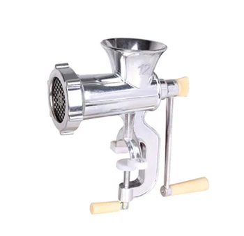 Houchu Meat Grinder Manual Aluminum Alloy Sausage Stuffer Heavy Duty Meat Grinder with Tabletop Clamp Sausage Kitchen Home Tool