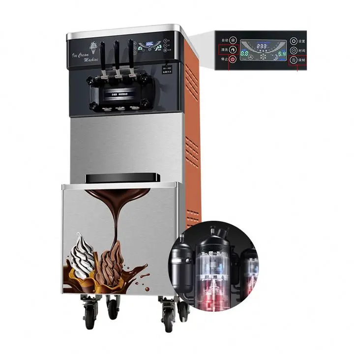 Refrigerant R134A Gas for Ice Cream Machine Automatic Soft Serve Pump Machines 110 Volt Gelato Batch Freezer Hard