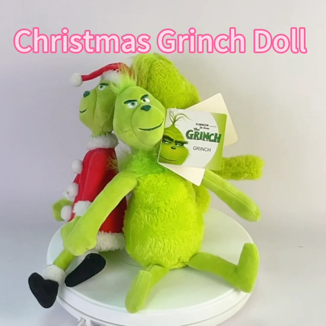 Custom Green Monster Grinch Plush Doll Figure Toy Stuffed Animals Plush ...